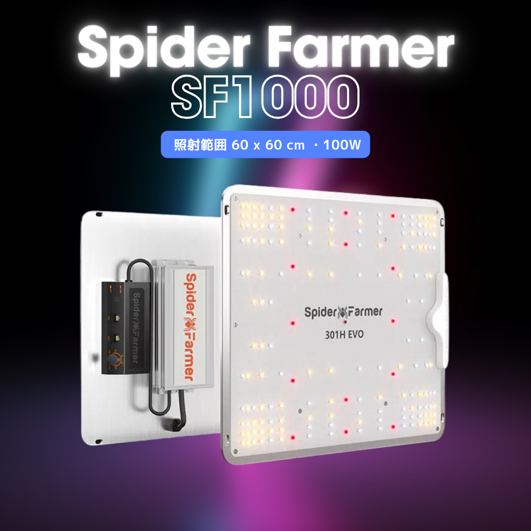 [中古] Spider Farmer® SF1000 Samsung LM301H EVO LED栽培ライト - 高効率全スペクトラム