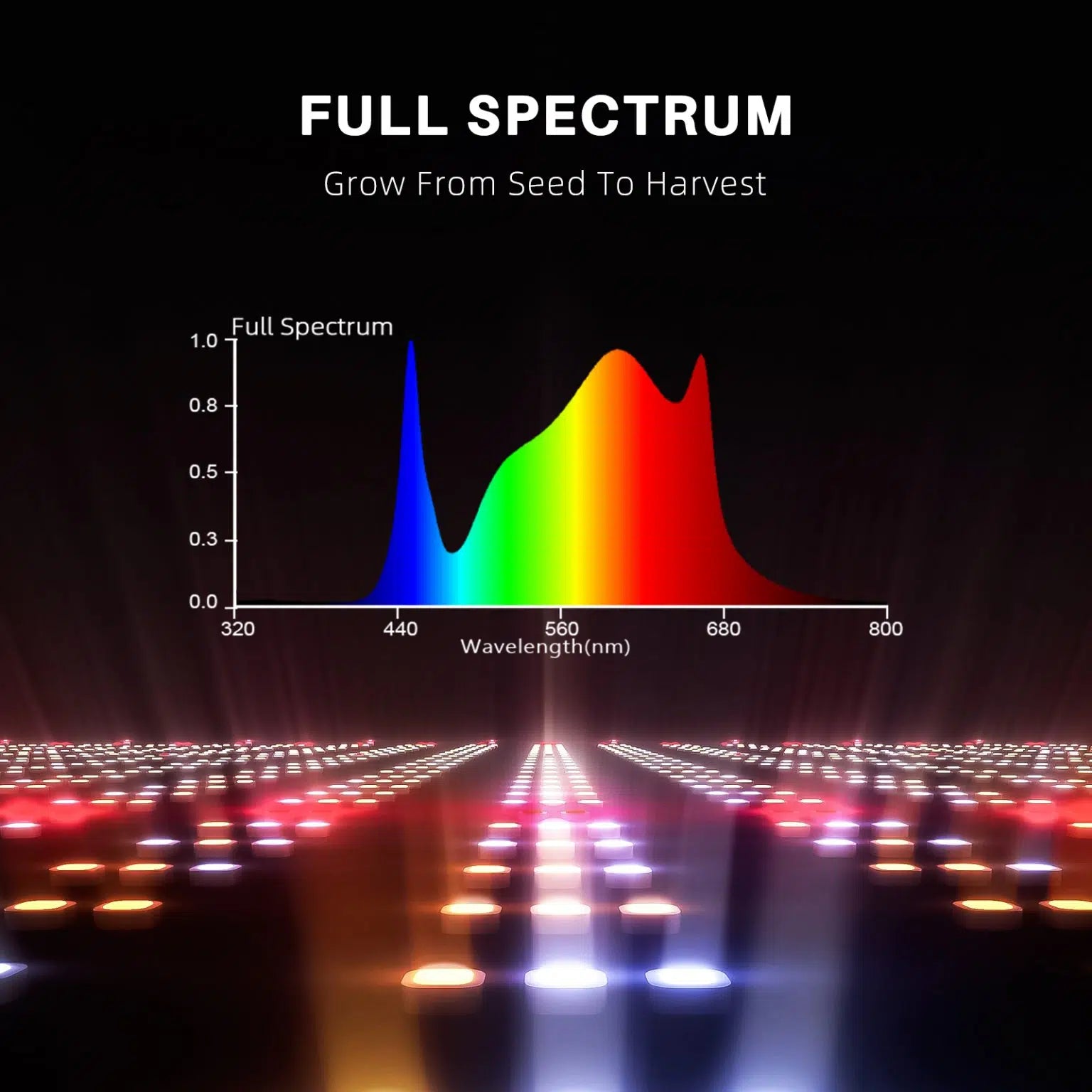 2024年版 Spider Farmer® SF4000 450W Samsung LM301H EVO LEDグローライト - 高効率で成長を加速