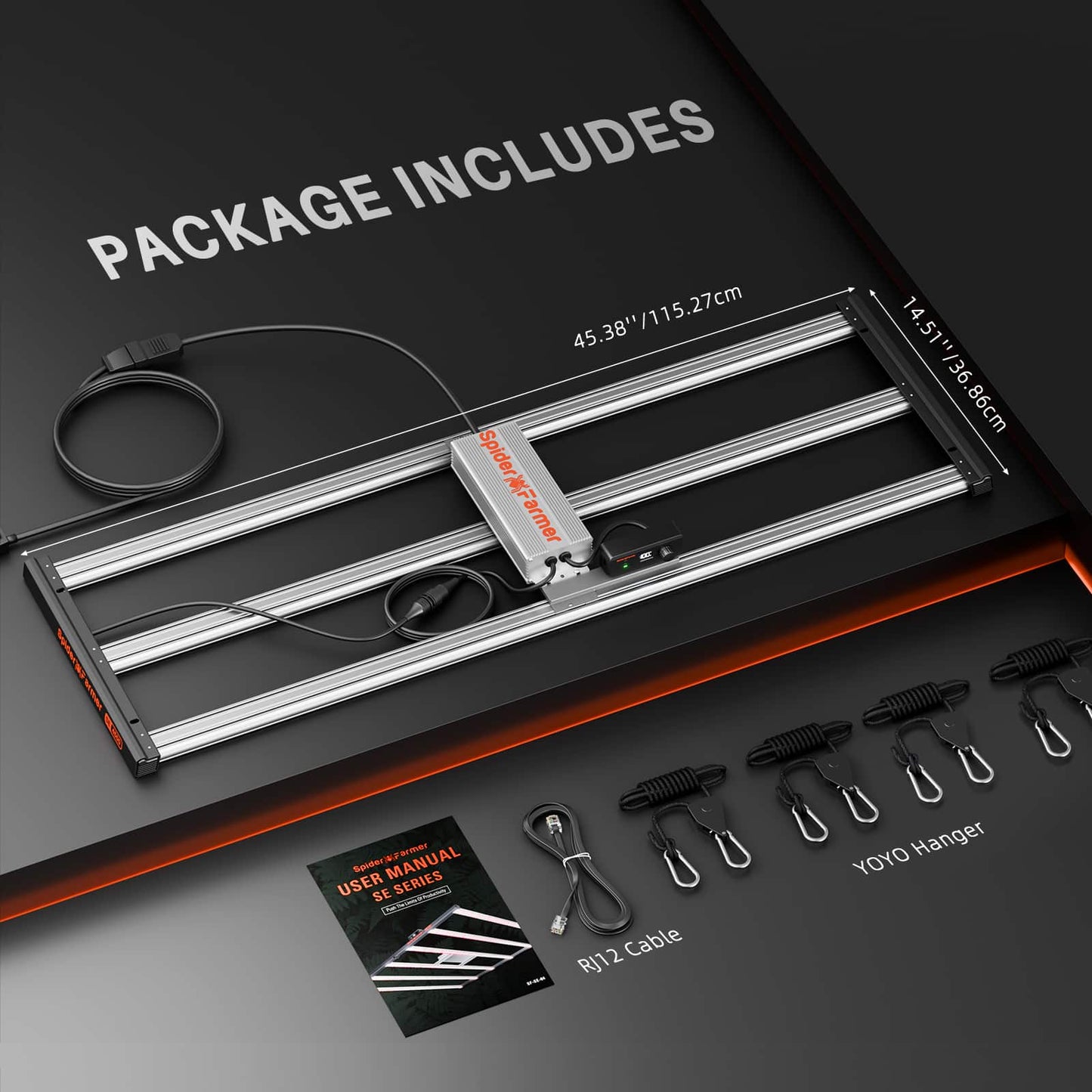 Spider Farmer SE4500 Samsung LM301H EVO 搭載 LED植物育成ライト 320W