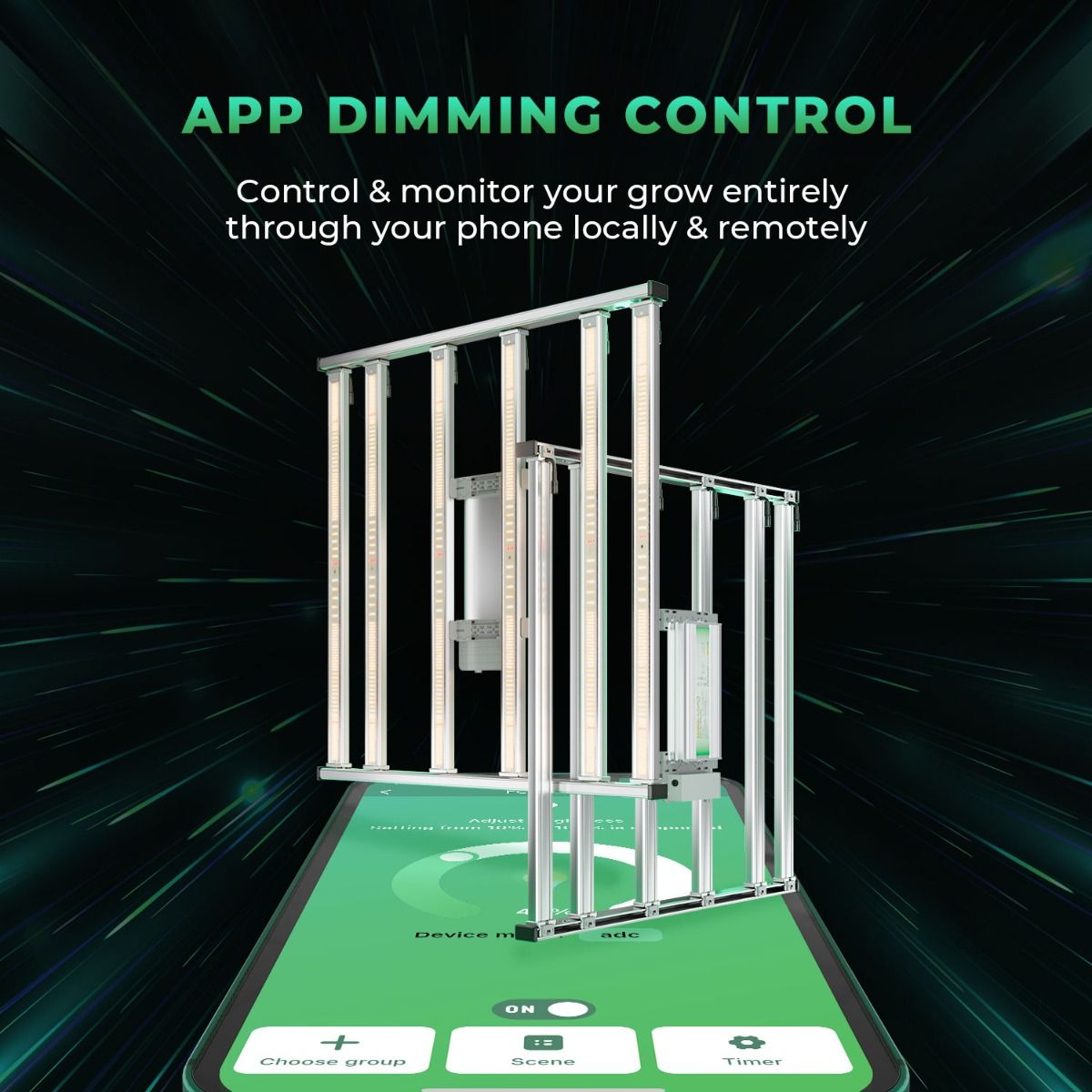 [定番] FC-E4800 スマートLEDグロウライト - 高効率・省エネ・フルスペクトラム