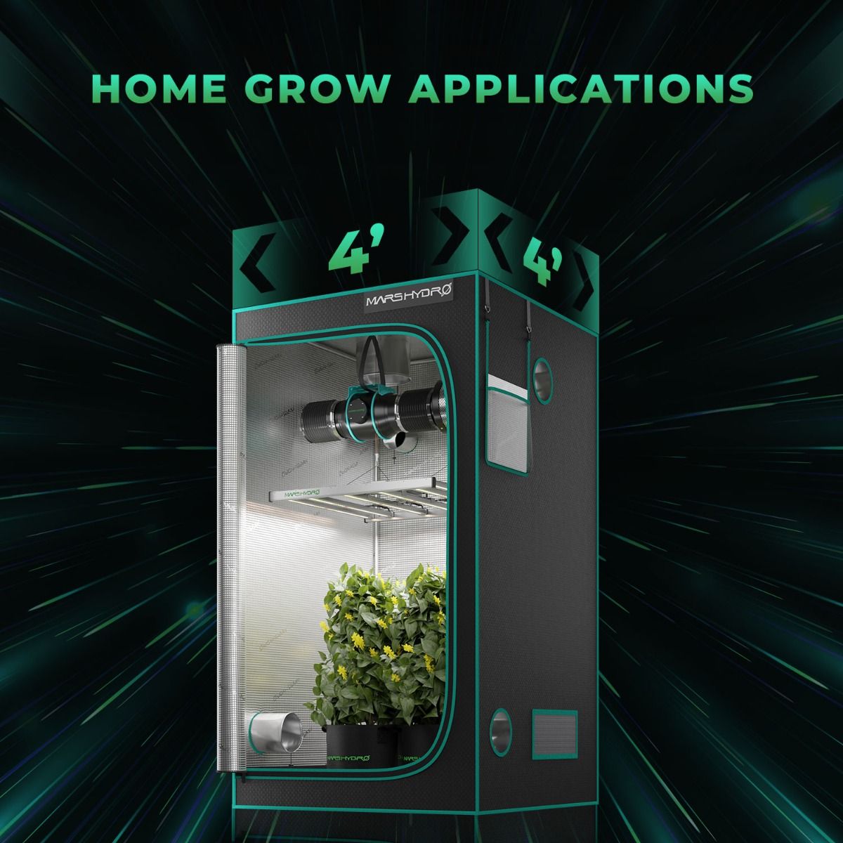 [定番] FC-E4800 スマートLEDグロウライト - 高効率・省エネ・フルスペクトラム